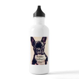 CafePress Happy Mother's Day French Bulldog Water Bottle 1.0L (34 oz) Stainless Steel Water Bottle