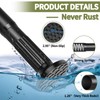 Tension Shower Curtain Rod 51-86In(4.25-7.16Ft), Tension Shower Rod No Drilling