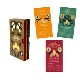 Cacao Adventures "The Collection" | Premium Chocolate Bars | 3 Flavors Sample Pack | Gift Set & Cacao Tasting Experience | 1.76 oz each (Pack of 3)