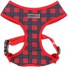 Parisian Pet Adjustable Plaid Red Dog Vest - Medium-Sized Dog