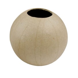 Décopatch HD004O Paper Mache Ball Flower Vase 11 x 11 x 10.5 cm Waterproof for Decorating Perfect for Home Decoration, Cardboard Brown