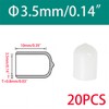 Qrity 20 PCS Rubber End Caps, Screw Thread Protectors, Rubber