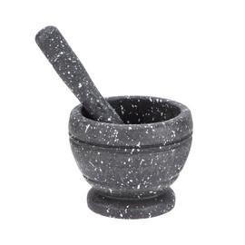 Garlic masher, Mortar and Pestle Set - Juego de Mortero y Maja: Cuenco de Guacamole, Molinillo de Pesto de Hierbas de Especias de Cocina