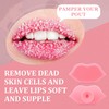 2 Pieces Lip Scrub Brush, Silicone Lip Scrubber and Exfoliating
