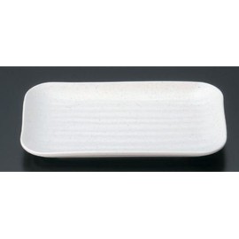 Min (Mine) melamine wear white corner plate large, M11 – 115