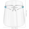Full Face Covering Anti-Fog Face Shield Clear Glasses Frame Safety