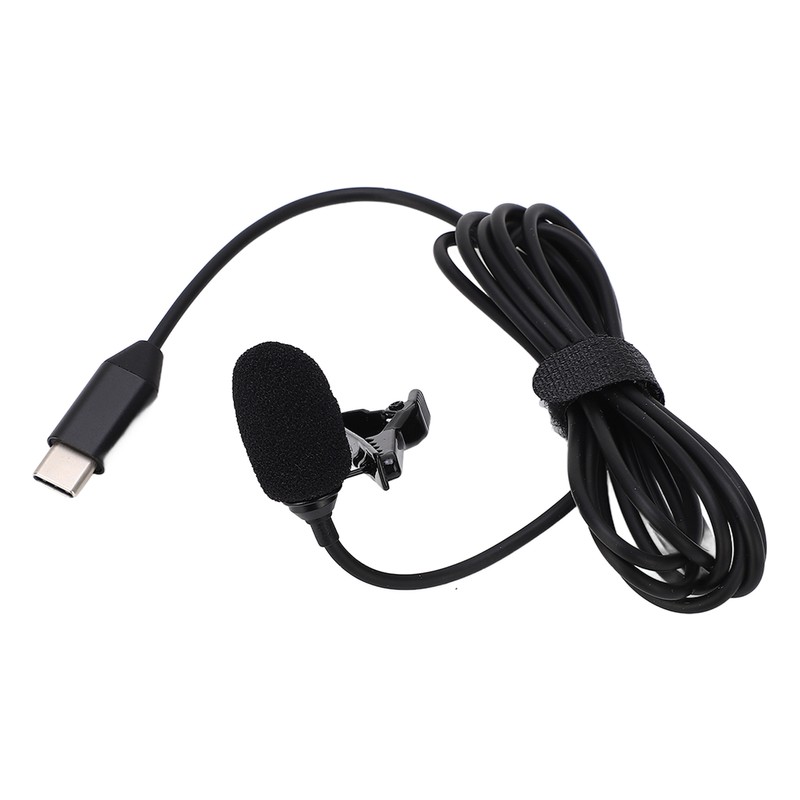 Lapel Microphone Anti Interference Omnidirectional Clip On Lavalier Microphone for