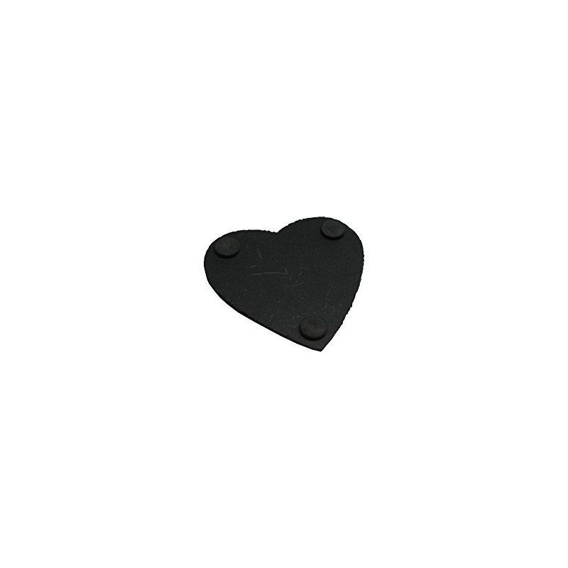 Natursteinzentrum Rhein Main Set of 8 Slate Coasters Heart-Shaped Approx.