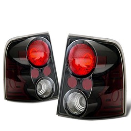 SPPC Black Euro Tail Lights Assembly Set For Ford Explorer - (Pair) Driver Left and Passenger Right Side Replacement