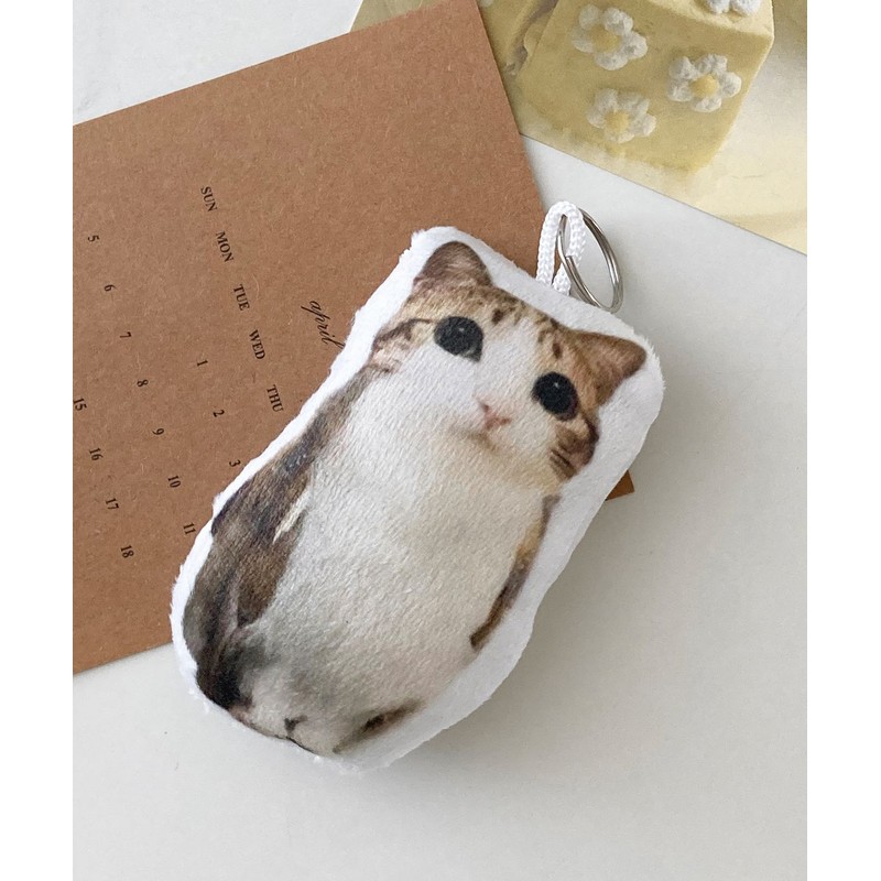 Dederit Funny Sounding Song Sound Cat Owl Plush Keyring