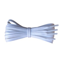 Fabmania Waxed Cotton Shoelaces – White - Length 60 cm