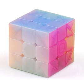OJIN Warrior W 3x3 Cube Stickerless Cube 3x3x3 Jelly Color Design Smooth Puzzle