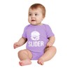 Threadrock Unisex Baby Slider Infant Bodysuit - 6 Months, Lavender