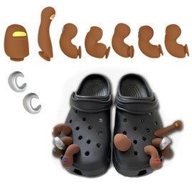 WERIGONI 9 Pieces Shoe Decoration Toes, Crocs Pin Shoes Interesting Toe Shoe Decoration Set 3D Toe Shoe Decoration Crocs Plugs