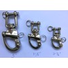 Jaw Swivel Eye Shackle Marine Grade Stainless Steel 316,Silver Tone