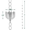 Arcadia Garden Products RC04 Rain Chain, Bronze Metal with Brushed
