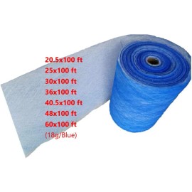 Renn Motorsport Blue 18gram x100Ft Paint Spray Booth Exhaust Filter Roll - 36X100