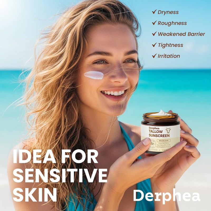 Natural Beef Tallow Sunscreen – SPF 50 Daily Sun Care