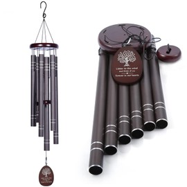 Large Wind Chimes Outside Deep Tone Memorial Wind Chime for Loss of Loved one,Sympathy Gift for Bereavement,Condolence,Funeral, Big Hanging Decor for Your Garden,Yard and Patio