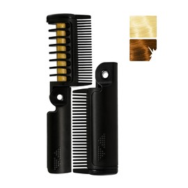 DLZZRS Color Hair Dyeing Comb, Temporary Hair Dye Built-In Comb Easy to Color & Wash, Temporary Hair Color Chalk Hair Dye Stick, Professional Dye Comb for Girls & Kids Halloween Party, #02 Golden