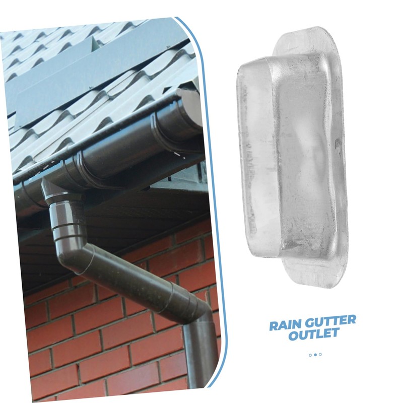 DOITOOL Outdoor Rain Gutter Drain Outlet Connector Aluminum Alloy Gutter