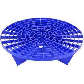 Premium Car Wash Bucket Grit Guard | Plastic Filter for Car Washing Bucket | Filter for Wash Bucket | Sand and Stone Filter for Wash Bucket (Blue) (Diameter- 23.5cm)