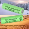 Yibatopow 16 Packs AA 1.2V 600mAh Rechargeable Batteries for Solar