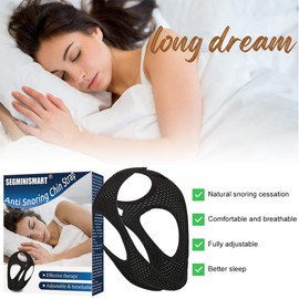 Anti Schnarchen Kinnriemen,Anti Snoring Chin Strap,Schnarchstopper Anti Schnarchen,Antischnarch Band,2024 Aktualisierung Professionell Wirksam Hilft Gegen Schnarchen Schnarchgerät,Schwarz