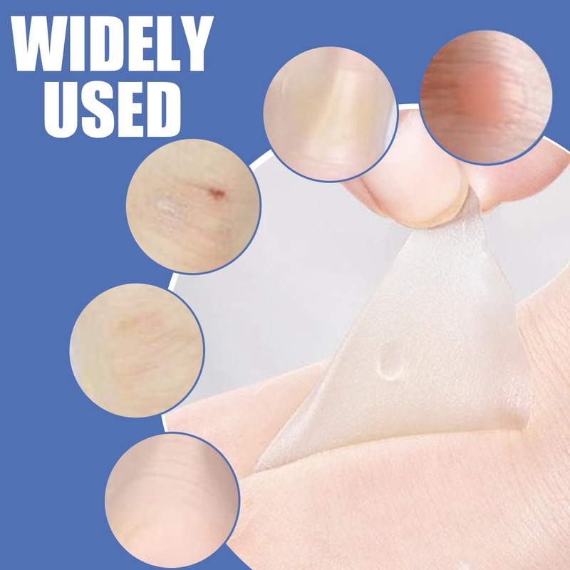GNHG 24 Stück Blasenpflaster für Füße - Unsichtbare Gel-Kolloidpflaster für