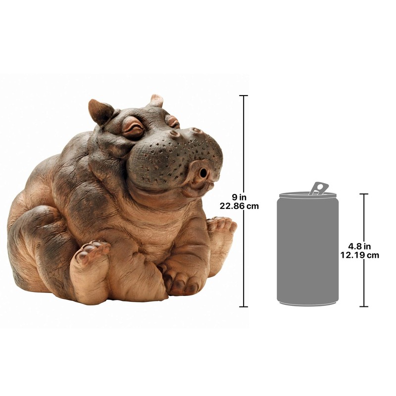 Design Toscano Hanna, the Hippo Spitter Piped Statue