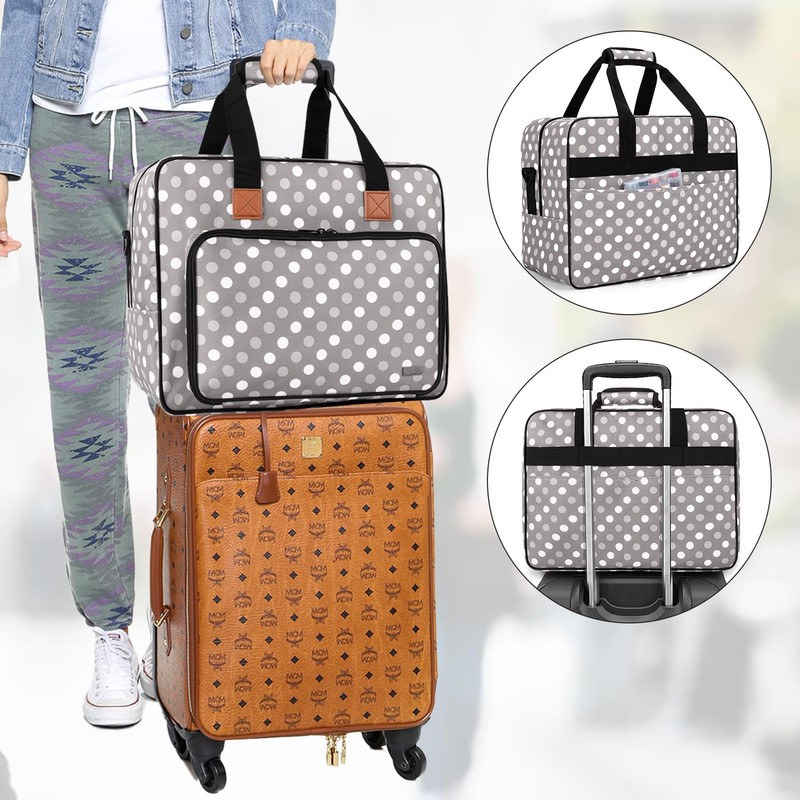 Luxja Sewing Machine Tote Bag with Sewing Accessory Storage, Cushioned,