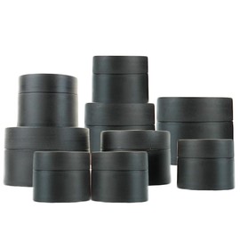 Recipiente a prueba de fugas de boca ancha redonda de 20 ml con tapa para cosméticos recargables repetidamente, para exfoliantes labiales,...         