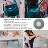 MIMUSELINA Pram Organiser with Large Capacity Pram Bag with +