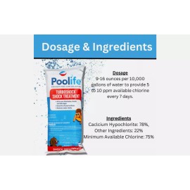 Poolife TurboShock 78% 1 lbs Chlorine Pool Shock 1PACK EPA REG.#: 1258-1173