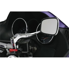 キジマ(Kijima) バイクパーツ ミラー ユーロタイプ 10mm/8mmボルト スクエア 左右兼用 汎用 1本入り クロームメッキ 203-8023