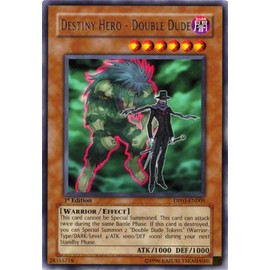 2008 YuGiOh! Duelist Pack: Aster Phoenix 1st Edition DP05-EN005 - Destiny Hero - Double Dude - Rare