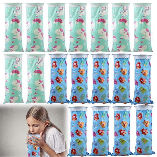 GOMETY Pack of 16 Burp Bags, Car Poop Bags, 13