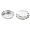 Quixotical 50pcs Aluminium Foil Pans, Round Trays, Disposable Dishes, Durable
