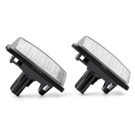 LED License Plate Light Assembly for 2013-2018 Nissan Altima Pathfinder, 2014-2019 Nissan Sentra Versa Note, OEM Replacement 6000K Xenon White Error Free Led Tag Lights Kit