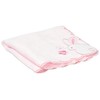 Maruzen Mini Towel, Fluffy Rabbit, Pink, 9.8 x 9.8 Inches