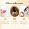 JODSONE 3Pcs 10ml Top and Base Coat Gel Nail Remover