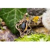 Windalf Isira Elf Pendant 6.3 cm Onyx Celtic Bohemia Magic