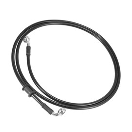 Motoforti Universal Brake Clutch Oil Hose, Brake Oil Line, 180cm 70.87", Stainless Steel, Black