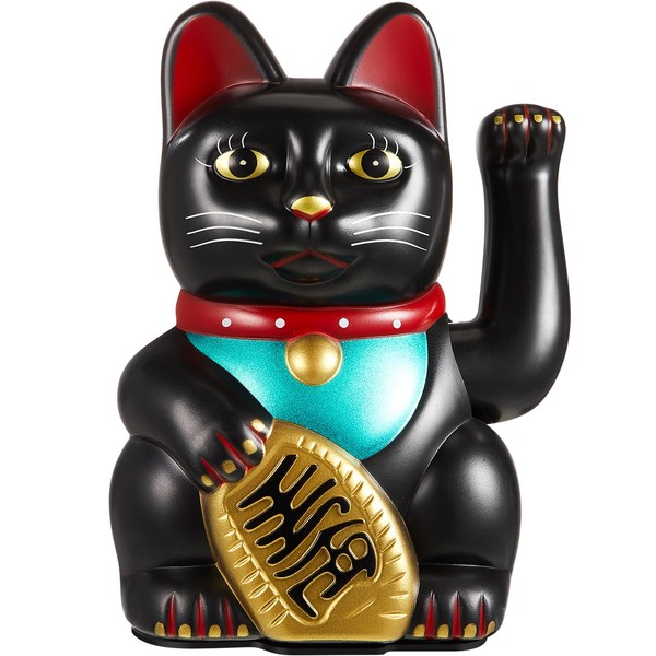 Chunful 6" Lucky Cat Waving Arm Maneki Neko Lucky Cat