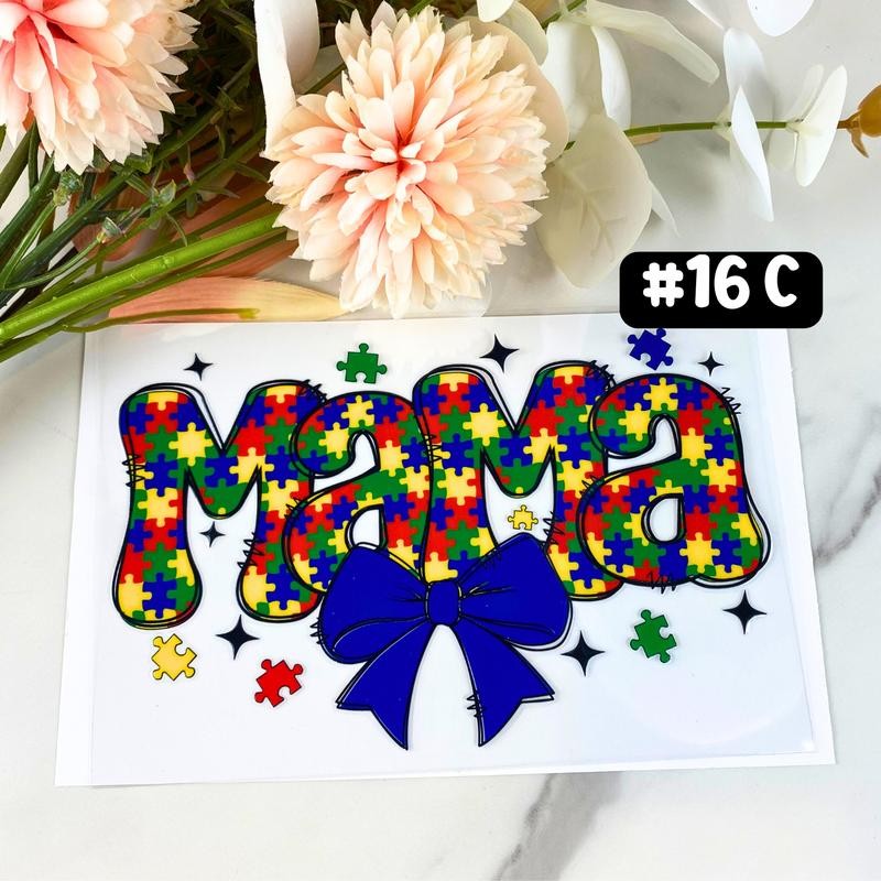 UV DTF DECALS, 4" height, Cup Decals, Cup Stickers, Cup
