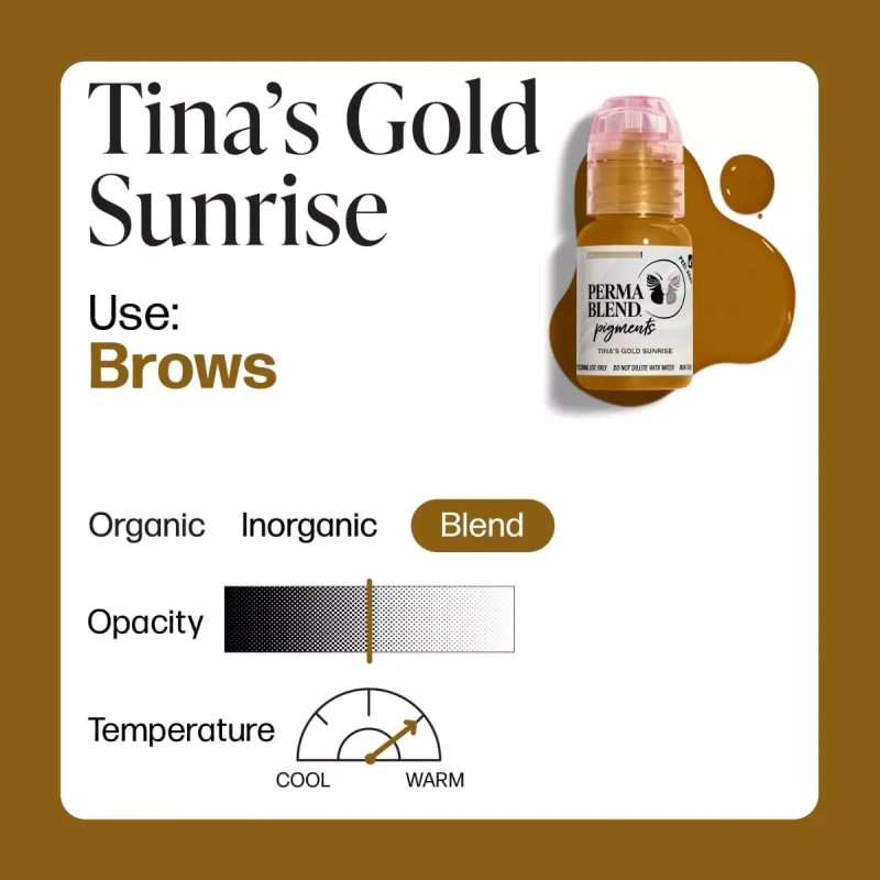 Permablend Gold Sunrise Pigmento Para Micropimentación Cejas
