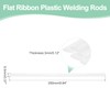sourcing map 5 Pcs White Plastic Welding Rods 9.5mm x