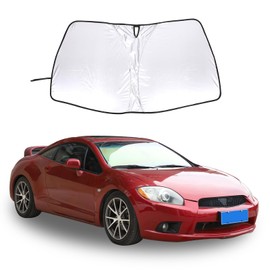 Foldable Windshield Sun Shade Customized Fit for Mitsubishi Eclipse 2006-2011, Front Truck Window Shade for Maximum UV Rays and Sun Heat Protection