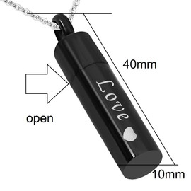 JMQJewelry Urn Necklaces for Ahes Love Cremation Friend Mother Grandmas Jewelry Ashes Keepsake Stainless Steel Pendant