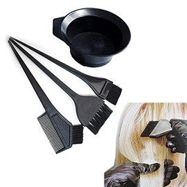 Familymaid 4/pk Professional Salon Hair Coloring Dyeing Kit - Dye Brush&Comb/Brush/Bowl/Tint Tool